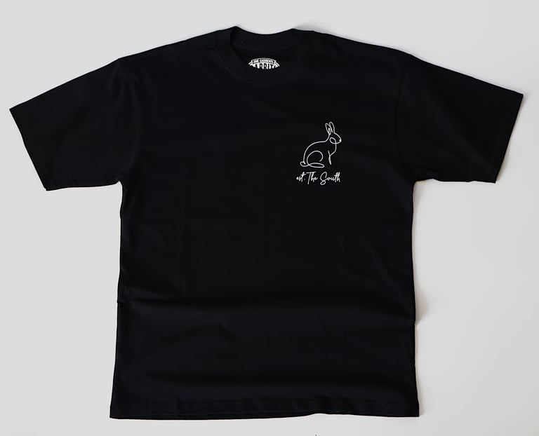 Rabbitman's, 'EST. SOUTH' Tee (Black)