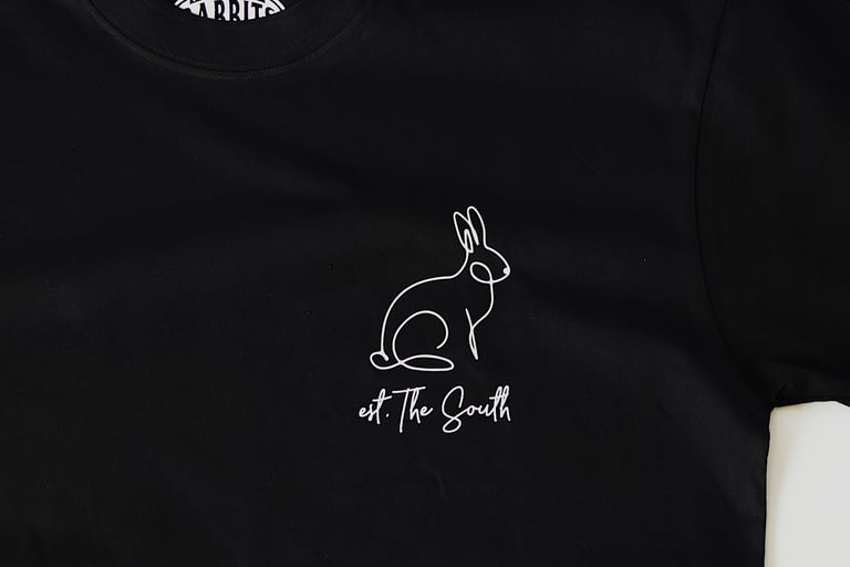 Rabbitman's, 'EST. SOUTH' Tee (Black) Image 2