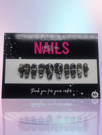 Image 1 of Gilded Rose - Handmade Press On Nails (Medium)