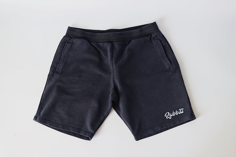 Rabbitman's, 'EMBROIDERED' Short (Vintage Black)