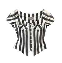French Brand Striped Fish Blouse