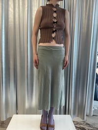 Image 2 of Brown mohair top with boss and Roses 