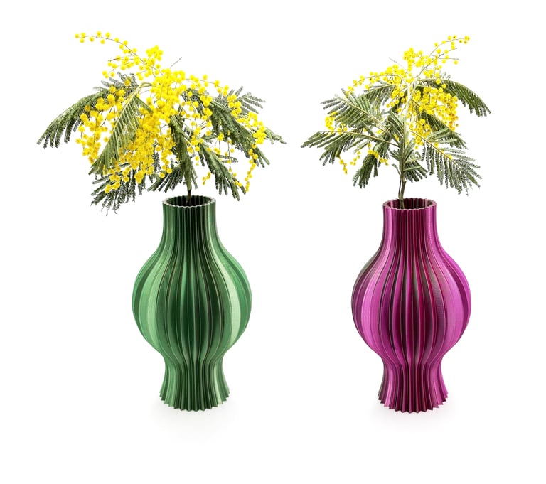 Edition Grande Ourse / BETINA Vase impression 3D "MINT BLUSH"