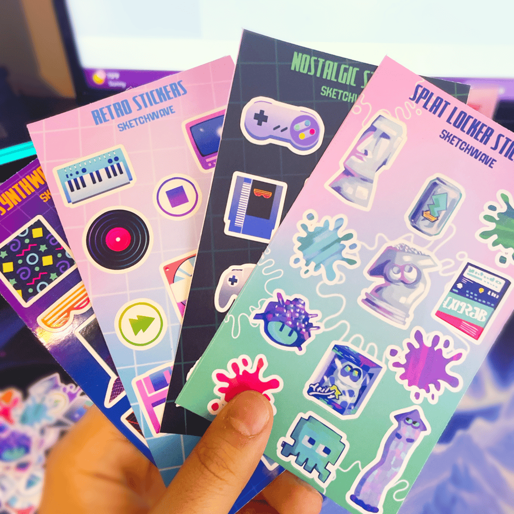 Image of Splat Locker Sticker Sheet