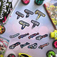 Image 2 of [ALT KITS] Neon Sign Splatoon Weapon Stickers