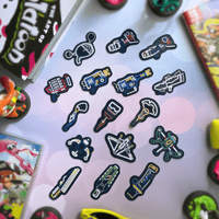 Image 5 of [ALT KITS] Neon Sign Splatoon Weapon Stickers
