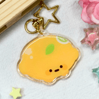 Lemon Epoxy Keychain 