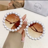 Round Pearl Sunglasses 