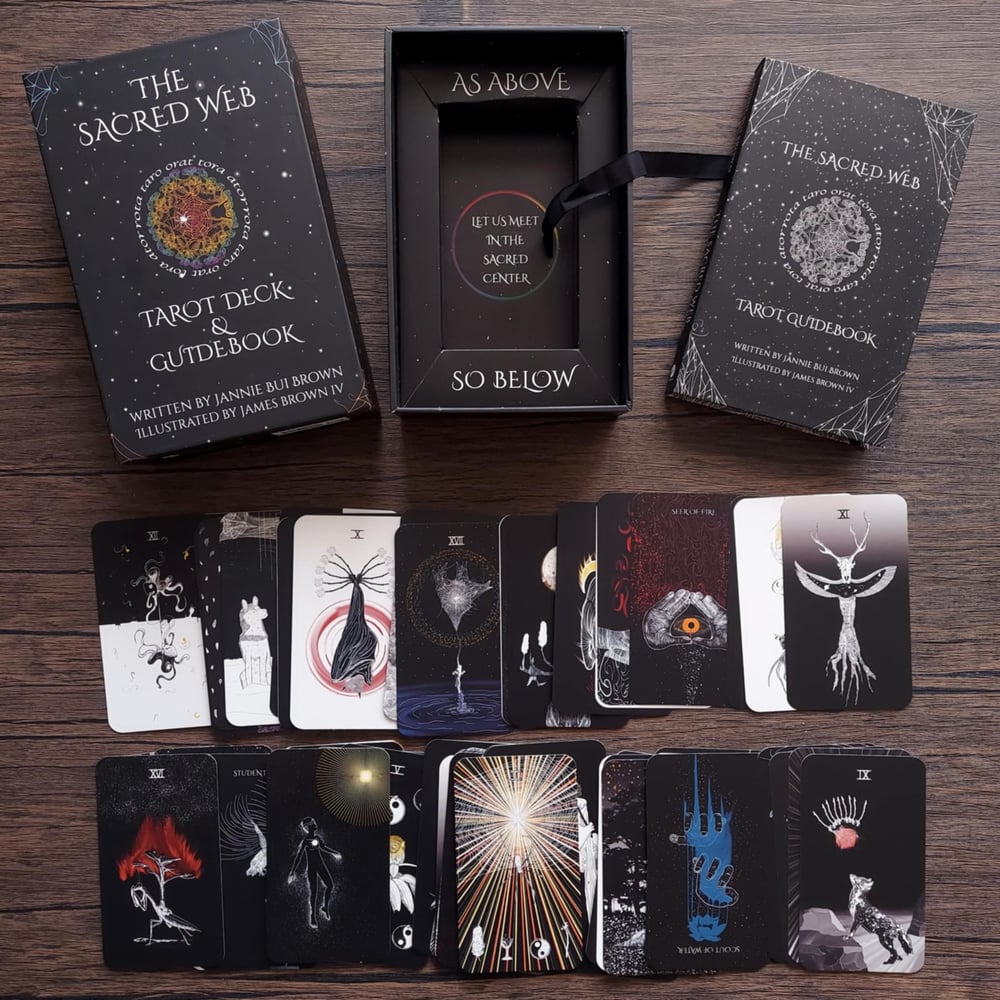The Sacred Web - Tarot Deck & Guidebook, by Jannie Bui Brown & James Brown IV