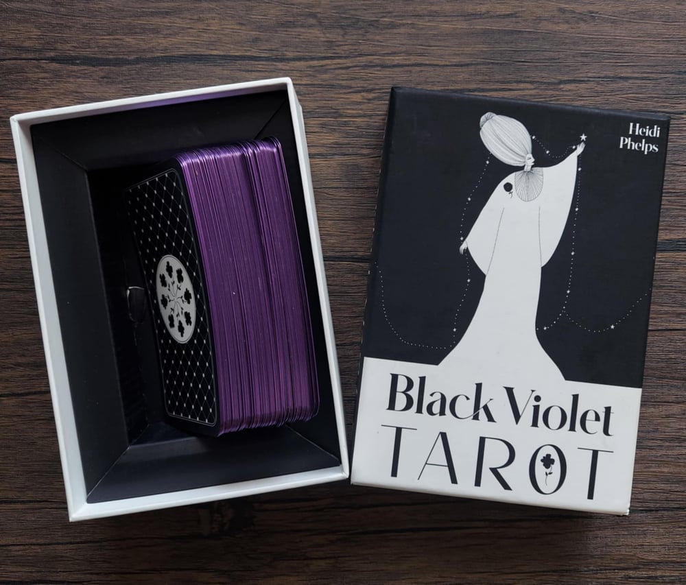 Black Violet Tarot - Tarot Deck & Guidebook, by Heidi Phelps