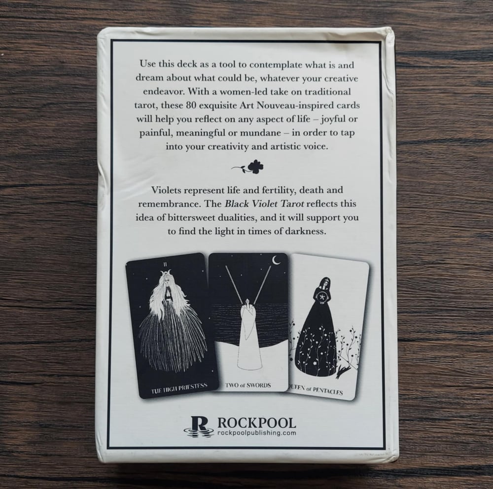 Black Violet Tarot - Tarot Deck & Guidebook, by Heidi Phelps