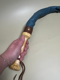 Image 3 of Denim Blue leather Dragon Tail