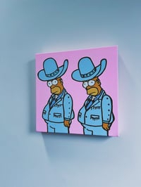 Image 1 of los vaqueros perdidos | 12 x 12 original painting