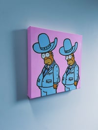 Image 2 of los vaqueros perdidos | 12 x 12 original painting