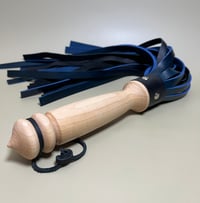 Image 1 of Black and Bruiser leather flogger