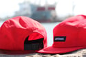 RED 5 PANEL JOCKY HAT
