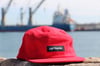 RED 5 PANEL JOCKY HAT