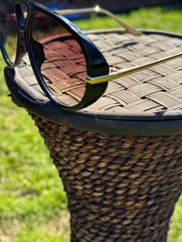 Image 2 of Black Aviator Style Sunglasses 