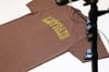 BROWN & GOLD COLLEGE TRAD HEAVY WEIGHT TEE