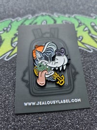 Image 3 of Smirking Enemies Enamel Pin