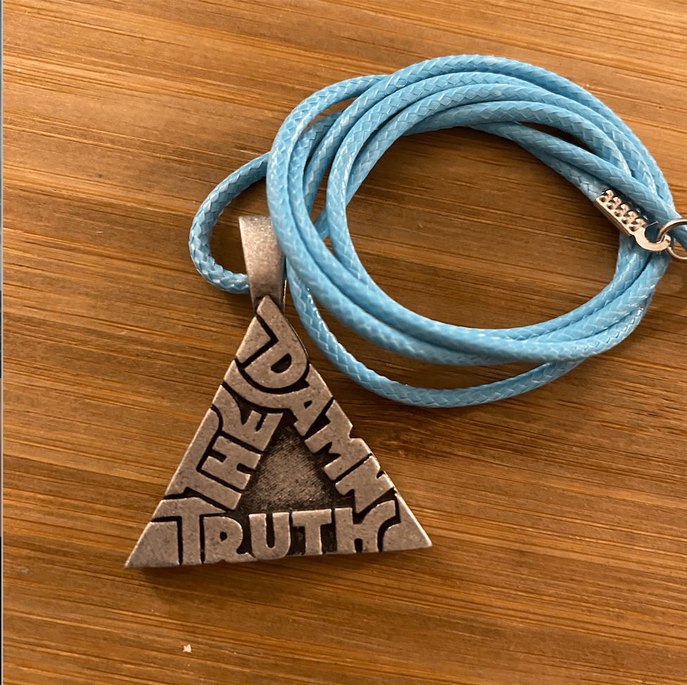 Image of Rock N Roll Triangle Necklace