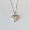 big silver locket thin chain necklace