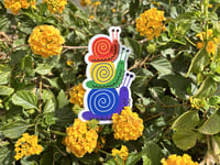 Rainbow Snail Sticker