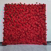 5D Red Flower Wall