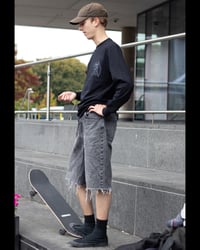 Image 4 of HARPIST LONG SLEEVE T-SHIRT BLACK