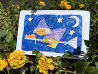 Image 1 of Little Witch Riso Print