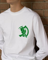 Image 4 of HARPIST LONG SLEEVE T-SHIRT WHITE