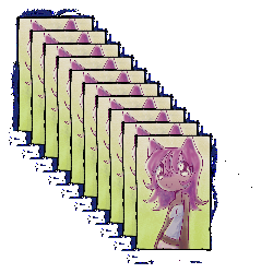 anime girl meow sticker