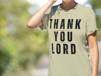 Image 1 of THANK YOU LORD Khaki Color/Unisex Tee