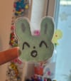felt bunny emoticon sticker