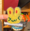 felt bunny emoticon sticker