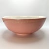 Pink Music Note Ceramic Bowl