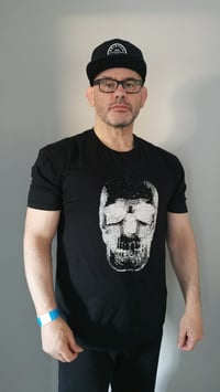 Image 7 of A3 Negative Rhinestone Skull (Black ) Artwork OR T shirt