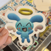 dog angel sticker