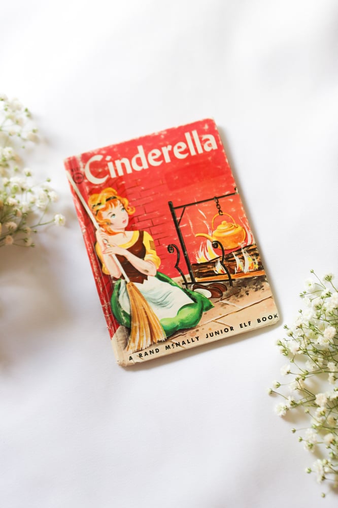 Image of Vintage 1966 Cinderella Elf Book - Rand McNally