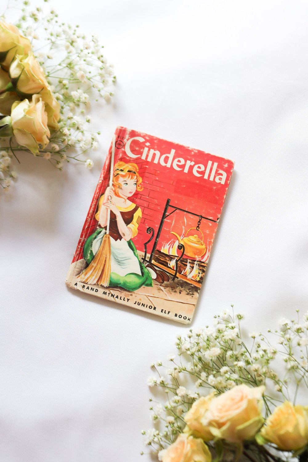 Vintage 1966 Cinderella Elf Book - Rand McNally