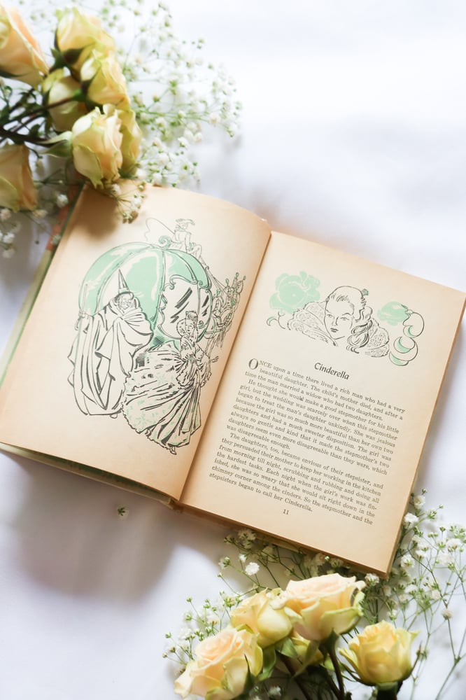 Image of Vintage 1946 Fifty Famous Fairy Tales Book 