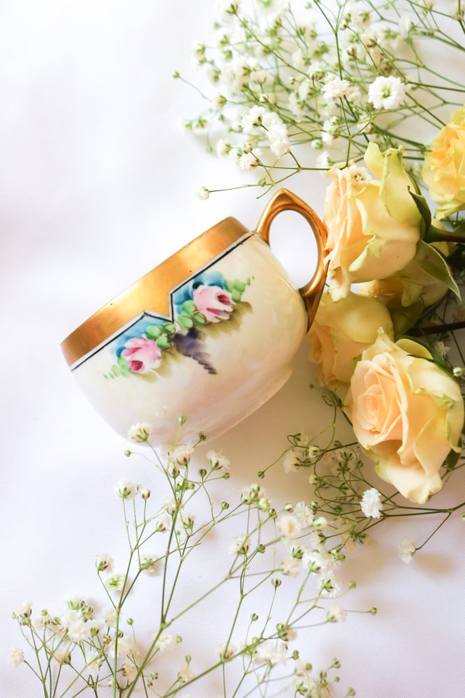 Image of AMAZING Vintage 1920s Princess China Thomas Jorgenson Bavaria Tea Cup 