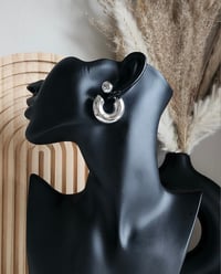 Image 5 of Chunky C Ball Earrings