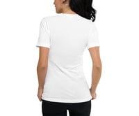 Image 4 of Autumn Cottage Garden - Purple Heart - White Ladies T-shirt