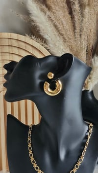 Image 8 of Chunky C Ball Earrings
