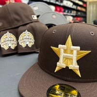 Image 1 of New Era 59Fifty Burntwood/ Gold/86' Horse Shoe