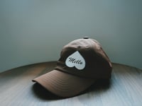 Image 2 of Chocolate brown dad hat. 