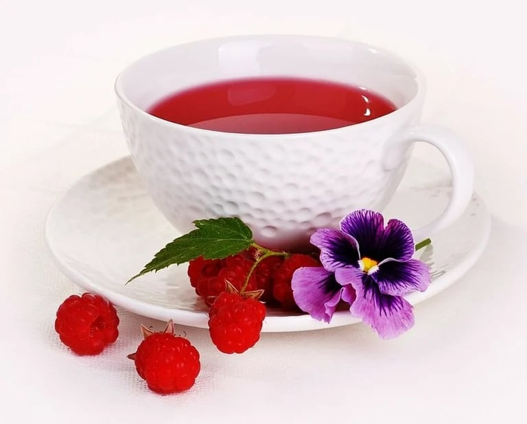 RELAXIN' RASPBERRY TEABAGS/ FRUIT POWDER-Cramps-Labor-PMS-Lactation-Postpartum-Diarrhea-Cognition