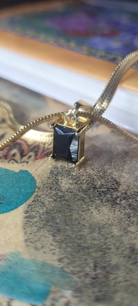 Image 1 of Black Onyx | Birthstone Necklace