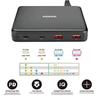 Image 2 of Urban Surge 100W PD Charger with Dual USB-C & USB-A Ports